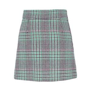 Sandro Tartan Wool Blend Skirt Size 2